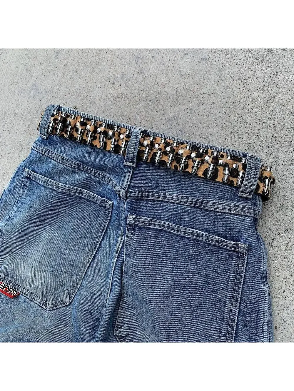 Y2K Vintage Cyber Multi Blue Belt 42 Inch